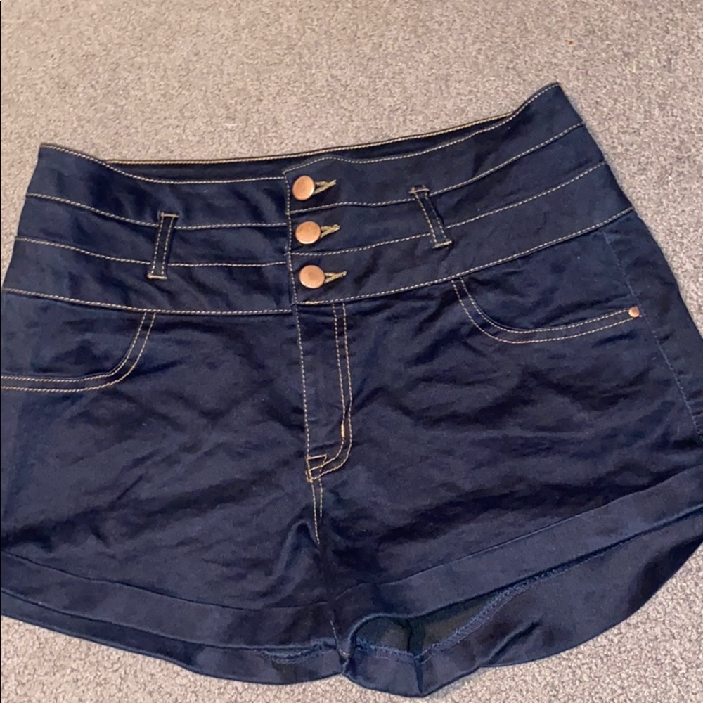High wasted jean shorts